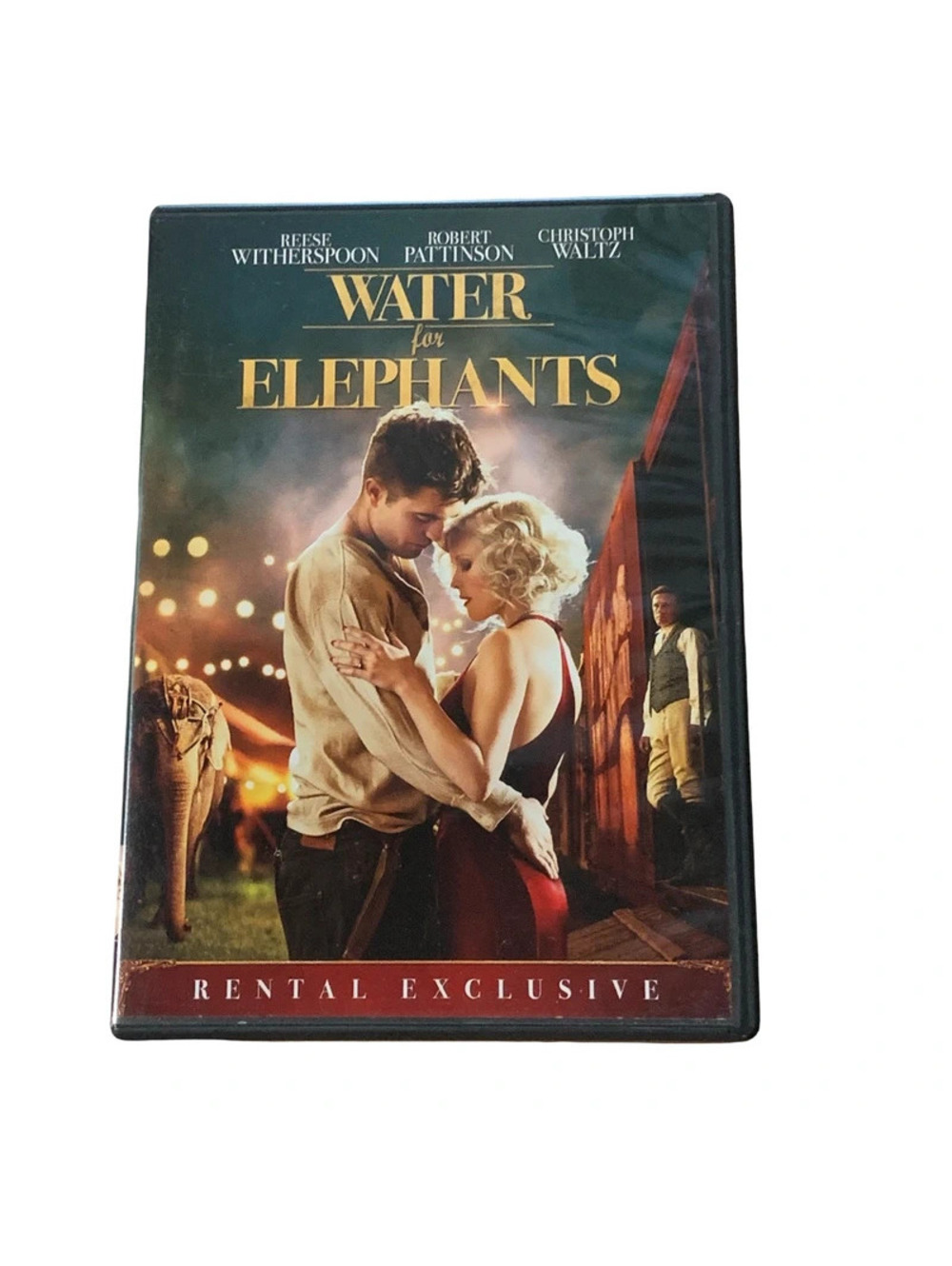 Water for Elephants DVD PG-13 Drama Romance Reese Witherspoon Pattinson